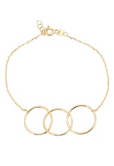 small gorgeous triple circle charms baby bracelet